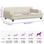 Cama para perros de cuero sintético crema 90x53x30 cm von , Betten für Hunde - Ref: Foro24-171877, Preis: 92,60 €, Rabatt: %
