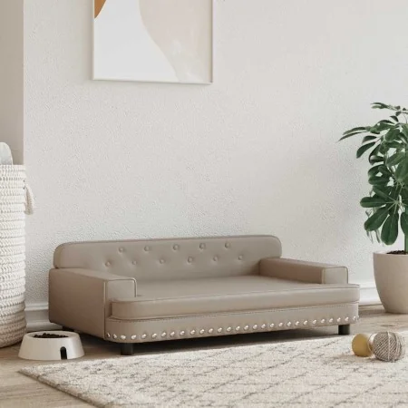 Cama para perros de cuero sintético color capuchino 90x53x30 cm von , Betten für Hunde - Ref: Foro24-171880, Preis: 112,19 €,...