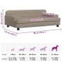 Cama para perros de cuero sintético color capuchino 90x53x30 cm von , Betten für Hunde - Ref: Foro24-171880, Preis: 112,19 €,...