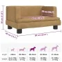 Cama para perros de terciopelo marrón 60x40x30 cm von , Betten für Hunde - Ref: Foro24-171911, Preis: 66,43 €, Rabatt: %