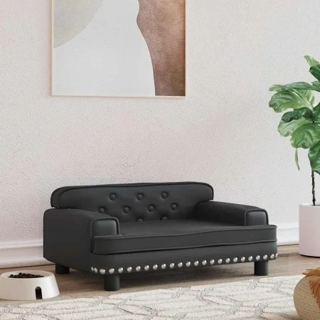 Cama para perros de cuero sintético negra 70x45x30 cm von , Betten für Hunde - Ref: Foro24-171889, Preis: 88,60 €, Rabatt: %