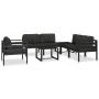 Sofá modular de esquina 1 ud con cojines aluminio antracita von , Modulare Sofas für den Außenbereich - Ref: Foro24-49239, Pr...