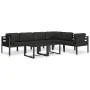 Sofá modular de esquina 1 ud con cojines aluminio antracita von , Modulare Sofas für den Außenbereich - Ref: Foro24-49239, Pr...