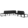 Sofá modular de esquina 1 ud con cojines aluminio antracita von , Modulare Sofas für den Außenbereich - Ref: Foro24-49239, Pr...