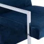 Sillón con patas cromadas de terciopelo azul by , Armchairs - Ref: Foro24-282160, Price: 121,81 €, Discount: %