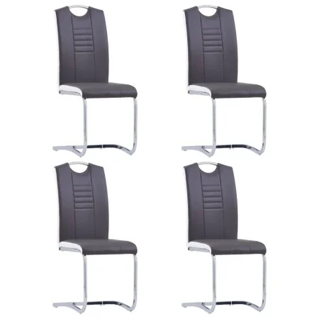 Sillas de comedor voladizas 4 unidades cuero sintético gris by , dining chairs - Ref: Foro24-281774, Price: 296,14 €, Discoun...