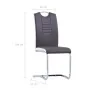 Sillas de comedor voladizas 4 unidades cuero sintético gris by , dining chairs - Ref: Foro24-281774, Price: 296,14 €, Discoun...