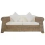Conjunto de sofás 2 piezas con cojines ratán natural by , Sofas - Ref: Foro24-278601, Price: 1,00 €, Discount: %