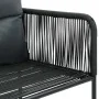 Sillas de jardín con cojines 4 unidades ratán sintético negro de , Sillas de jardín - Ref: Foro24-313107, Precio: 288,90 €, D...