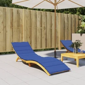 Cojín de tumbona de tela Oxford azul 200x60x3 cm by , Cushions for chairs and sofas - Ref: Foro24-314213, Price: 36,15 €, Dis...