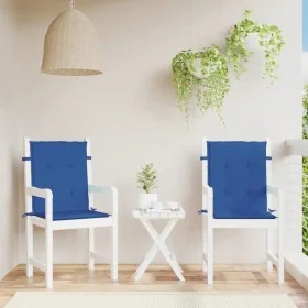 Cojín silla jardín respaldo bajo 2 uds tela Oxford azul by , Cushions for chairs and sofas - Ref: Foro24-314143, Price: 36,24...