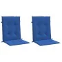 Cojín silla jardín respaldo bajo 2 uds tela Oxford azul by , Cushions for chairs and sofas - Ref: Foro24-314143, Price: 36,84...