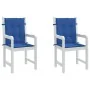 Cojín silla jardín respaldo bajo 2 uds tela Oxford azul by , Cushions for chairs and sofas - Ref: Foro24-314143, Price: 36,84...