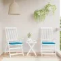 Cojines de silla de jardín 2 uds tela Oxford azul 40x40x3 cm de , Cojines para sillas y sofás - Ref: Foro24-314010, Precio: 1...