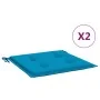 Cojines de silla de jardín 2 uds tela Oxford azul 40x40x3 cm de , Cojines para sillas y sofás - Ref: Foro24-314010, Precio: 1...