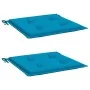 Cojines de silla de jardín 2 uds tela Oxford azul 40x40x3 cm de , Cojines para sillas y sofás - Ref: Foro24-314010, Precio: 1...