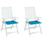 Cojines de silla de jardín 2 uds tela Oxford azul 40x40x3 cm de , Cojines para sillas y sofás - Ref: Foro24-314010, Precio: 1...