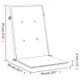 Cojín silla de jardín respaldo alto 4 uds tela verde 120x50x3cm de , Cojines para sillas y sofás - Ref: Foro24-314120, Precio...