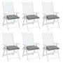 Cojines de silla de jardín 6 uds tela Oxford gris 40x40x7 cm von , Kissen für Stühle und Sofas - Ref: Foro24-314865, Preis: 4...