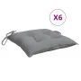 Cojines de silla de jardín 6 uds tela Oxford gris 50x50x7 cm de , Cojines para sillas y sofás - Ref: Foro24-314901, Precio: 4...