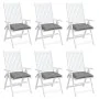 Cojines de silla de jardín 6 uds tela Oxford gris 50x50x7 cm de , Cojines para sillas y sofás - Ref: Foro24-314901, Precio: 4...