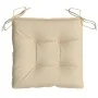 Cojines de silla de jardín 6 uds tela Oxford beige 40x40x7 cm de , Cojines para sillas y sofás - Ref: Foro24-314871, Precio: ...
