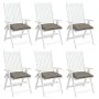 Cojines de silla de jardín 6 uds tela Oxford taupé 40x40x7 cm von , Kissen für Stühle und Sofas - Ref: Foro24-314886, Preis: ...