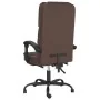 Silla de oficina reclinable masaje cuero sintético marrón de , Sillas de oficina - Ref: Foro24-349688, Precio: 142,33 €, Desc...