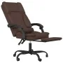 Silla de oficina reclinable masaje cuero sintético marrón de , Sillas de oficina - Ref: Foro24-349688, Precio: 142,33 €, Desc...