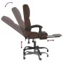 Silla de oficina reclinable masaje cuero sintético marrón de , Sillas de oficina - Ref: Foro24-349688, Precio: 142,33 €, Desc...