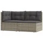 Set de muebles de jardín 2 pzas cojines ratán sintético gris by , Garden sets - Ref: Foro24-319603, Price: 194,07 €, Discount: %
