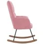 Silla mecedora de terciopelo rosa von , Schaukelstühle - Ref: Foro24-328143, Preis: 144,68 €, Rabatt: %