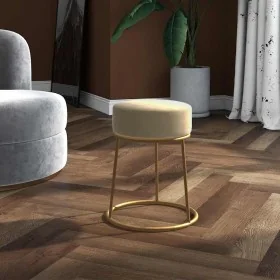 Hocker redondo gris oscuro terciopelo by , Folding stools and chairs - Ref: Foro24-340256, Price: 43,68 €, Discount: %