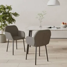Sillas de comedor 2 unidades terciopelo gris oscuro by , dining chairs - Ref: Foro24-344702, Price: 132,23 €, Discount: %