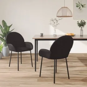 Sillas de comedor 2 unidades cuero sintético negro by , dining chairs - Ref: Foro24-344761, Price: 114,97 €, Discount: %