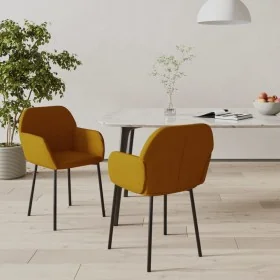 Sillas de comedor 2 unidades terciopelo marrón by , dining chairs - Ref: Foro24-344709, Price: 106,06 €, Discount: %