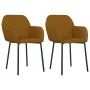 Sillas de comedor 2 unidades terciopelo marrón de , Sillas de comedor - Ref: Foro24-344709, Precio: 106,06 €, Descuento: %