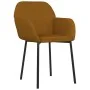 Sillas de comedor 2 unidades terciopelo marrón de , Sillas de comedor - Ref: Foro24-344709, Precio: 106,06 €, Descuento: %