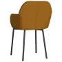 Sillas de comedor 2 unidades terciopelo marrón de , Sillas de comedor - Ref: Foro24-344709, Precio: 106,06 €, Descuento: %