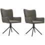 Sillas de comedor giratorias 2 unidades terciopelo gris oscuro de , Sillas de comedor - Ref: Foro24-344810, Precio: 159,43 €,...