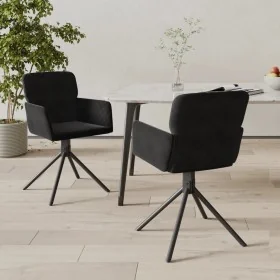 Sillas de comedor giratorias 2 uds terciopelo negro by , dining chairs - Ref: Foro24-344796, Price: 173,86 €, Discount: %