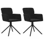 Sillas de comedor giratorias 2 uds terciopelo negro de , Sillas de comedor - Ref: Foro24-344796, Precio: 173,93 €, Descuento: %