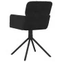 Sillas de comedor giratorias 2 uds terciopelo negro de , Sillas de comedor - Ref: Foro24-344796, Precio: 173,93 €, Descuento: %