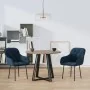 Sillas de comedor 2 unidades terciopelo azul de , Sillas de comedor - Ref: Foro24-344844, Precio: 129,37 €, Descuento: %