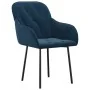 Sillas de comedor 2 unidades terciopelo azul de , Sillas de comedor - Ref: Foro24-344844, Precio: 129,37 €, Descuento: %