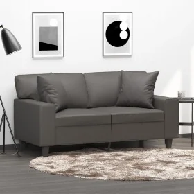 Cojines decorativos 2 uds cuero sintético gris 40x40 cm by , Cushions - Ref: Foro24-349482, Price: 28,62 €, Discount: %