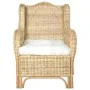Sofá con cojín ratán natural y lino by , Sofas - Ref: Foro24-325463, Price: 291,77 €, Discount: %