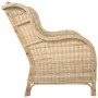 Sofá con cojín ratán natural y lino by , Sofas - Ref: Foro24-325463, Price: 291,77 €, Discount: %