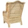 Sofá con cojín ratán natural y lino by , Sofas - Ref: Foro24-325463, Price: 291,77 €, Discount: %