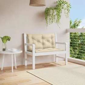 Cojín de banco de jardín tela Oxford beige 100x(50+50)x7 cm by , Cushions for chairs and sofas - Ref: Foro24-314995, Price: 3...